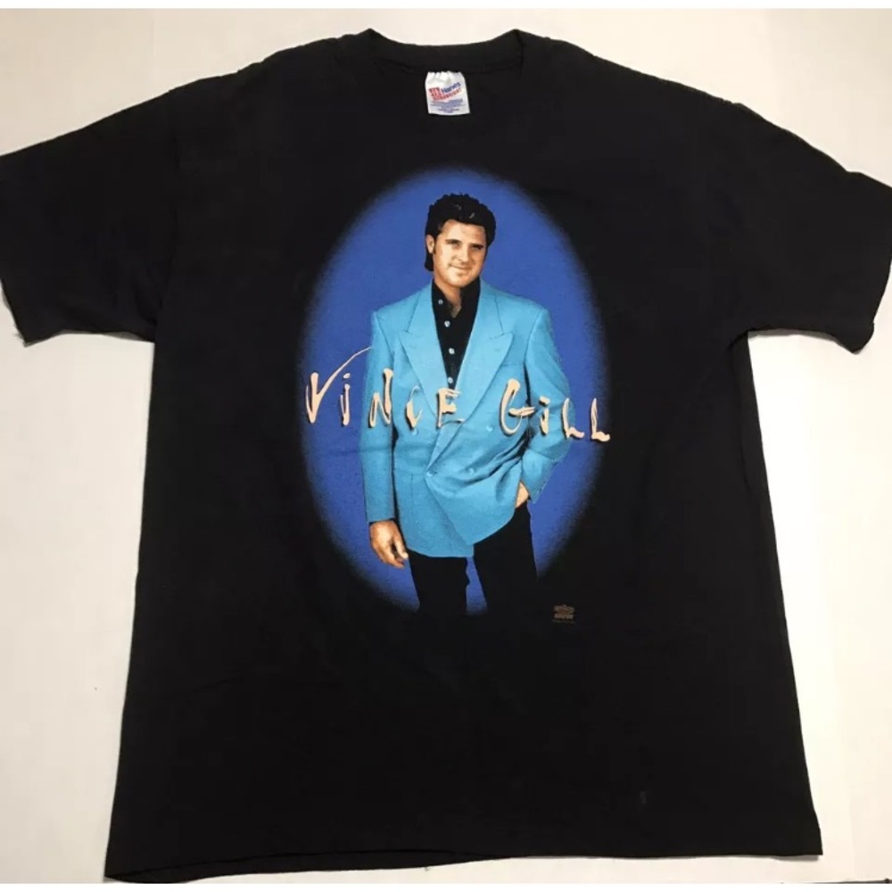 Vintage 1993 Vince Gill Graphic Tour Shirt XL